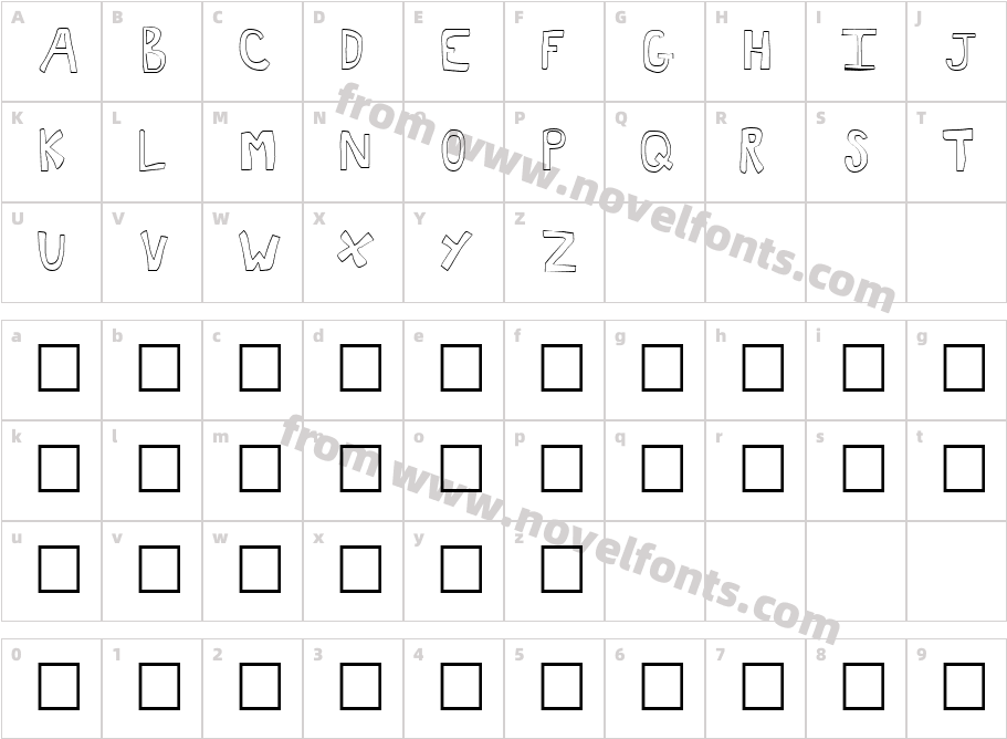 ToastCharacter Map