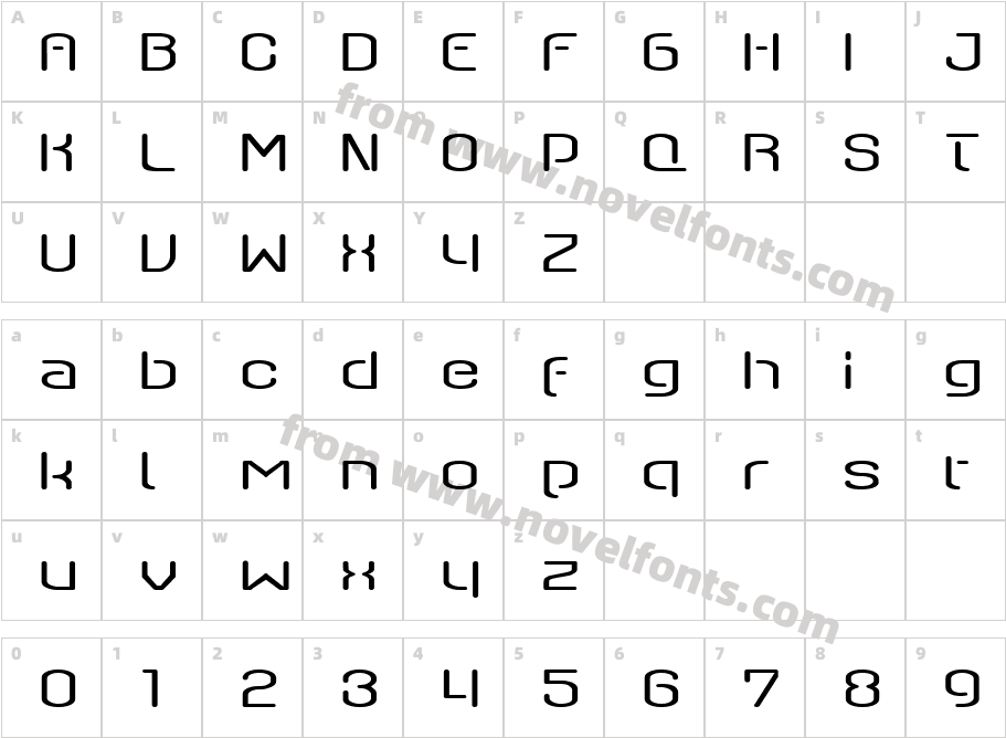 Axaxax lightCharacter Map