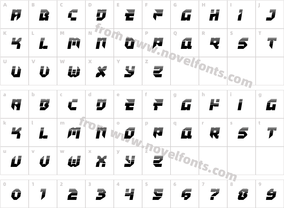 Tokyo Drifter HalftoneCharacter Map