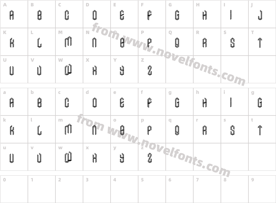 Axe FillCharacter Map