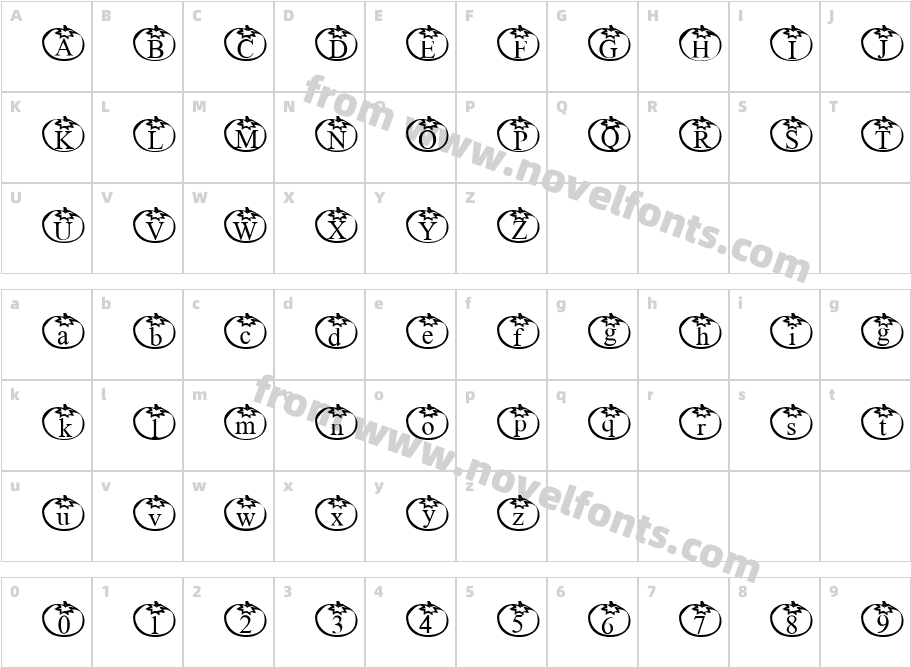 TomateCharacter Map