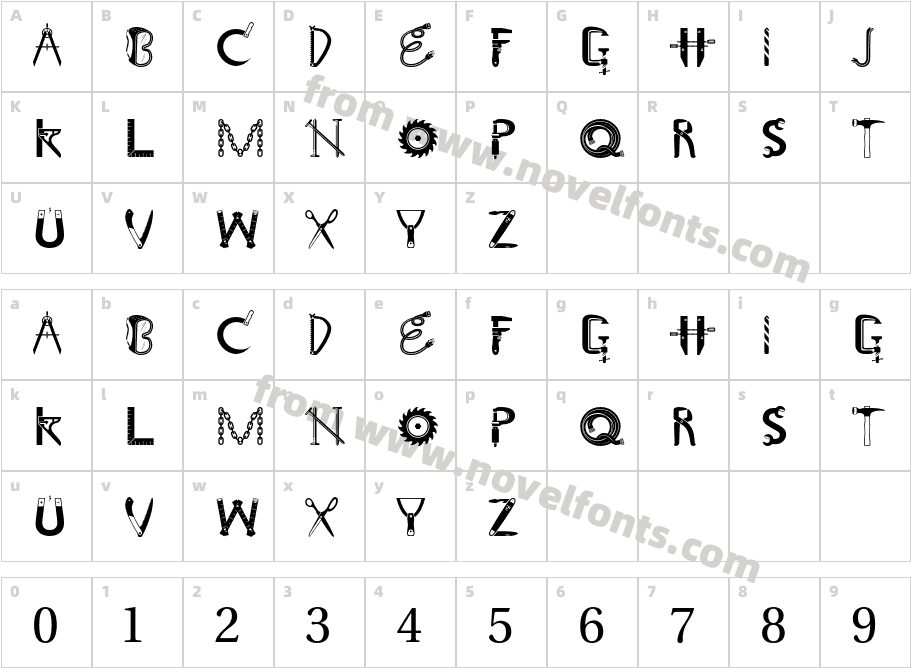 Toolbox StdCharacter Map