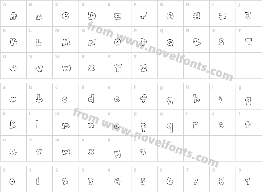 ToonyCharacter Map