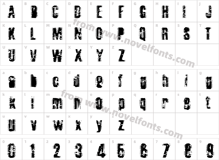 Tooth AcheCharacter Map