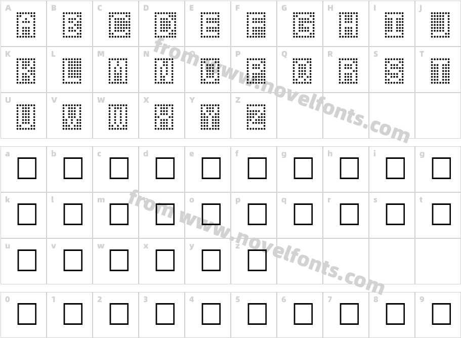 ToteboardCharacter Map