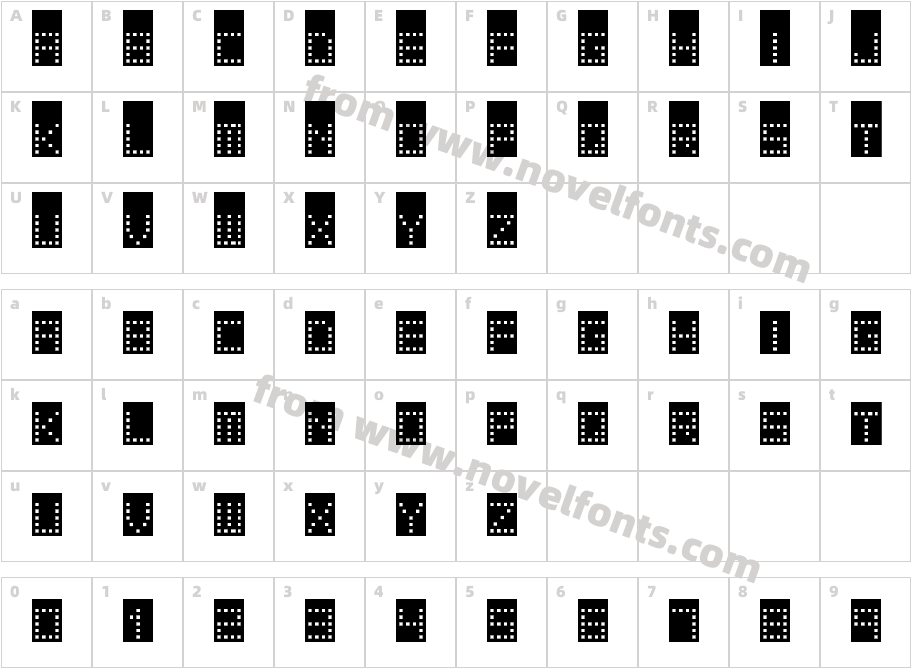 Tower BlockCharacter Map