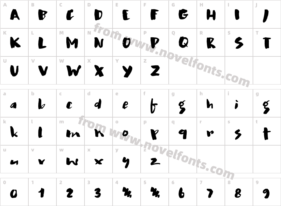 Treppenwitz DEMO RegularCharacter Map