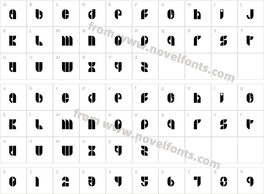 B SIDECharacter Map