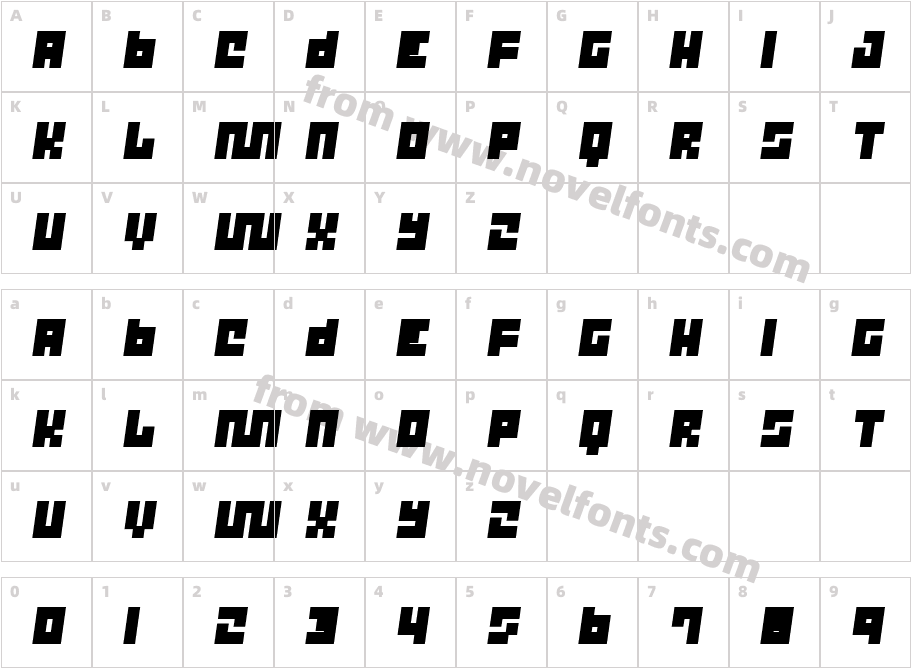 Trick  T12Character Map