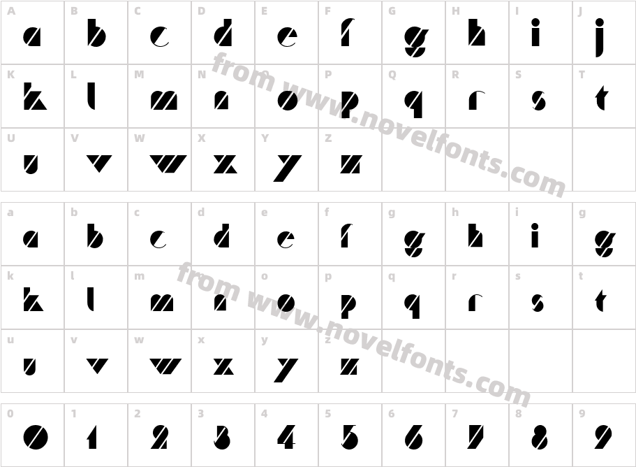 Truffle RegularCharacter Map