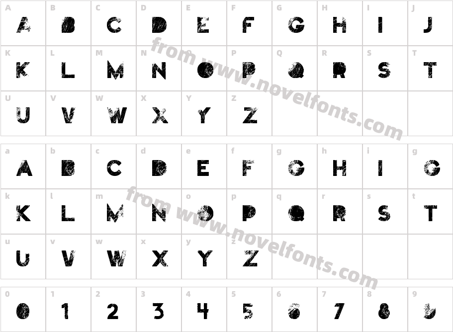 TruskeyCharacter Map