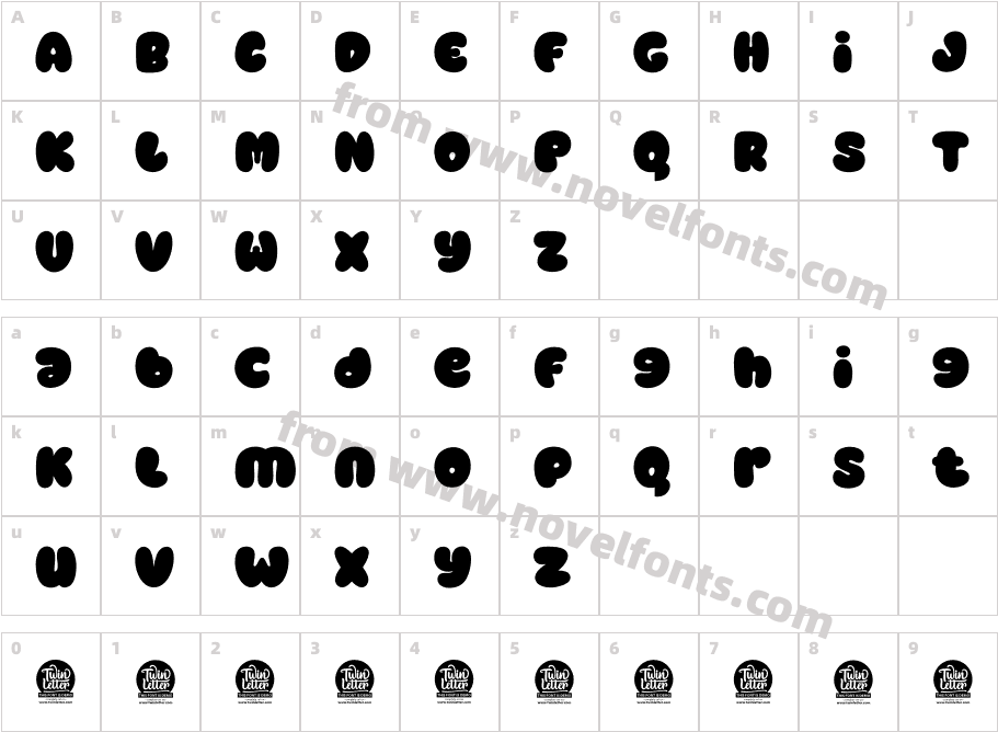 BAMEW Bold Personal UseCharacter Map