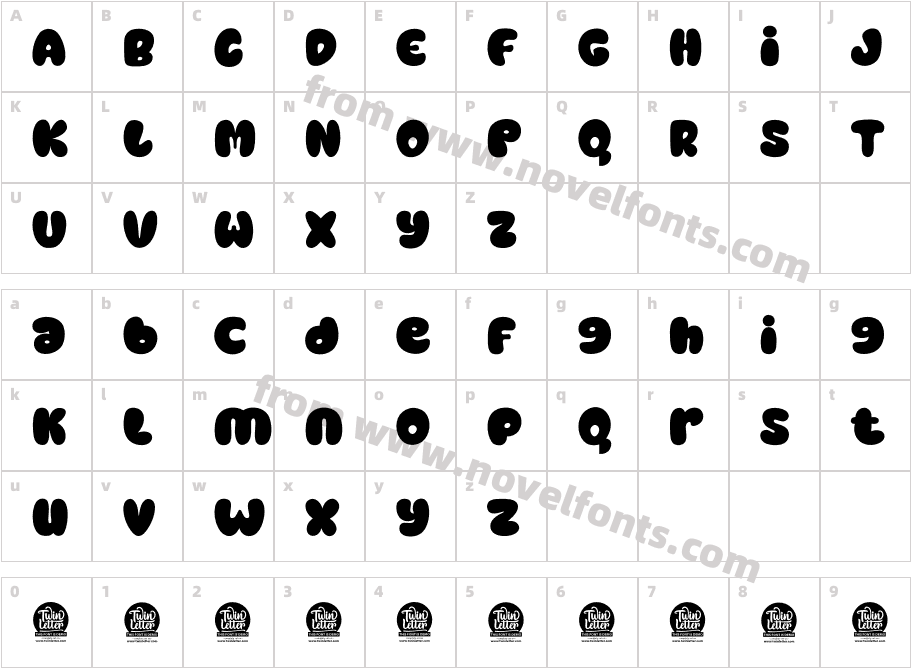 BAMEW Personal UseCharacter Map