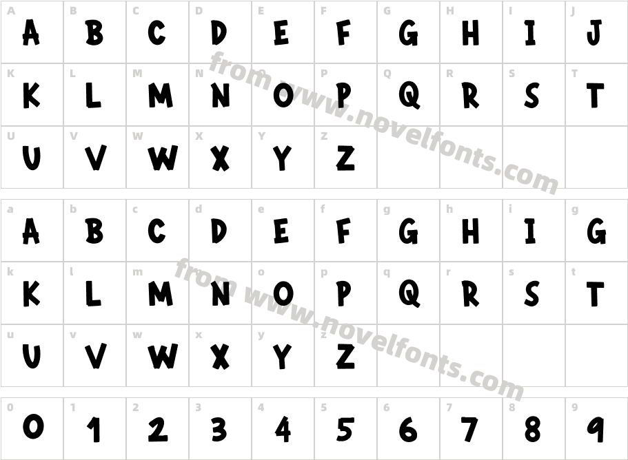 BAQOSKHACharacter Map