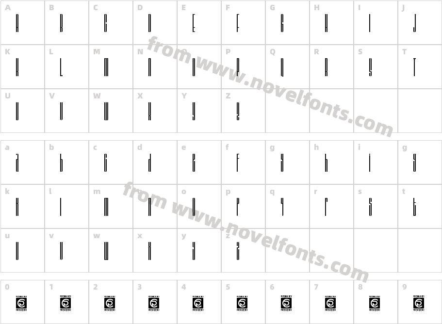 BARSTRIP FreeCharacter Map