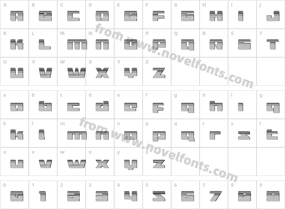 Turbo Charge ChrometCharacter Map