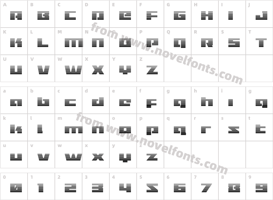 Turbo Charge GradientCharacter Map