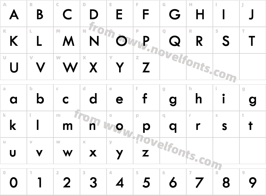 TwCenMTStd-SemiBoldCharacter Map