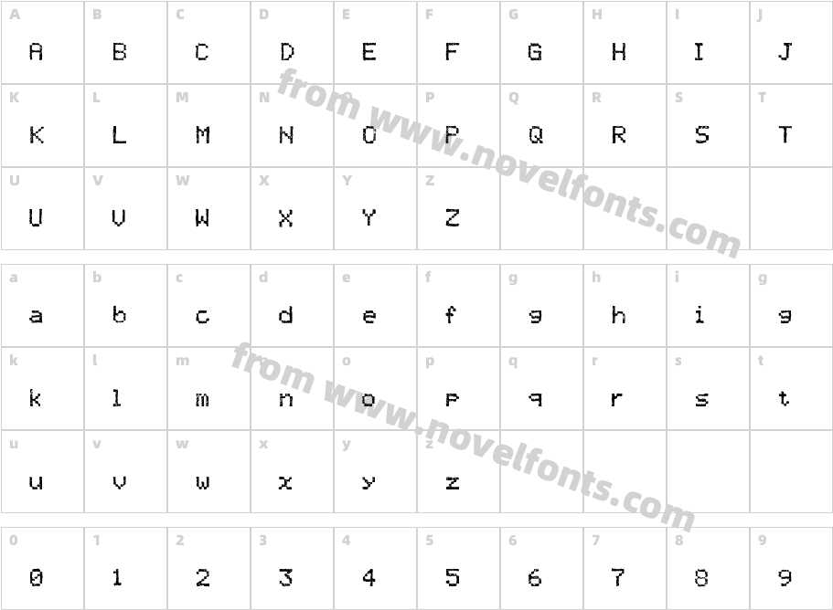 TwistyPixelCharacter Map