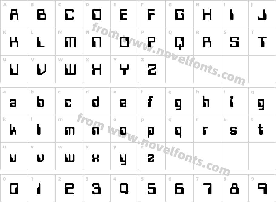 TwobitCharacter Map