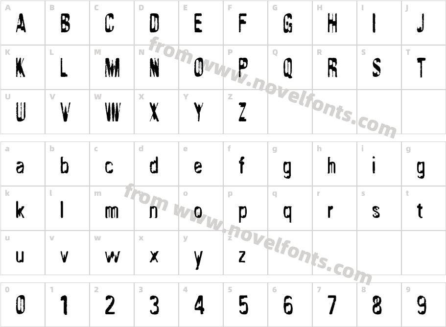 TwofaceICGCharacter Map