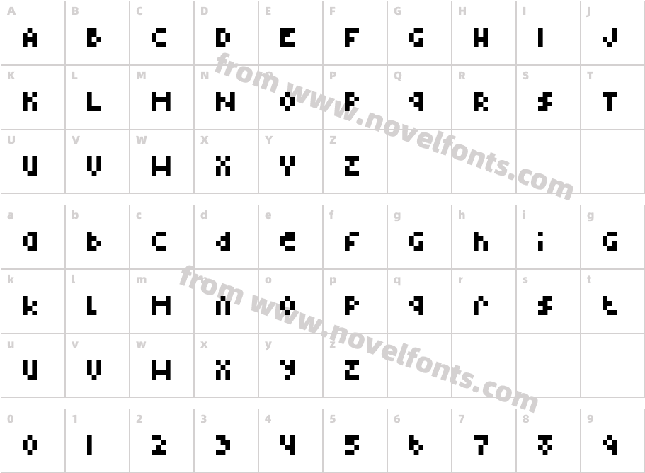 Type FourCharacter Map