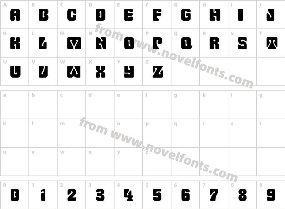 TypeshopCharacter Map