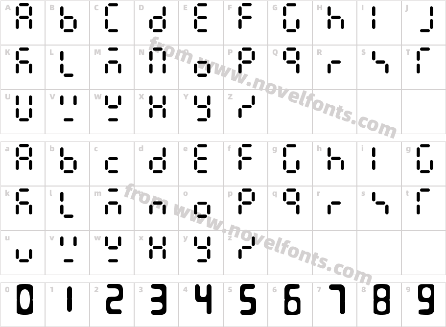 ULUT字体Character Map