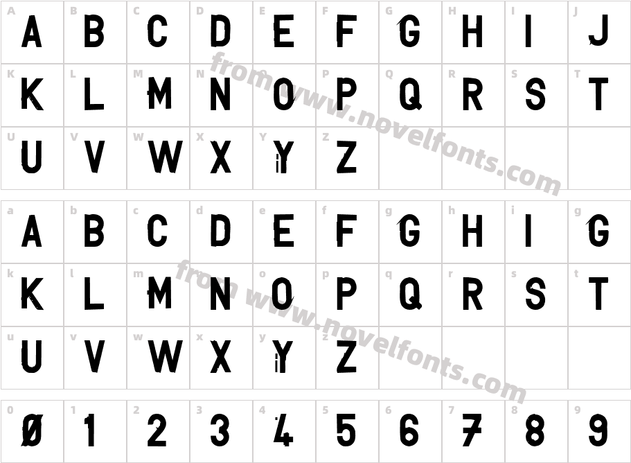 UNCONFORM  BlackCharacter Map