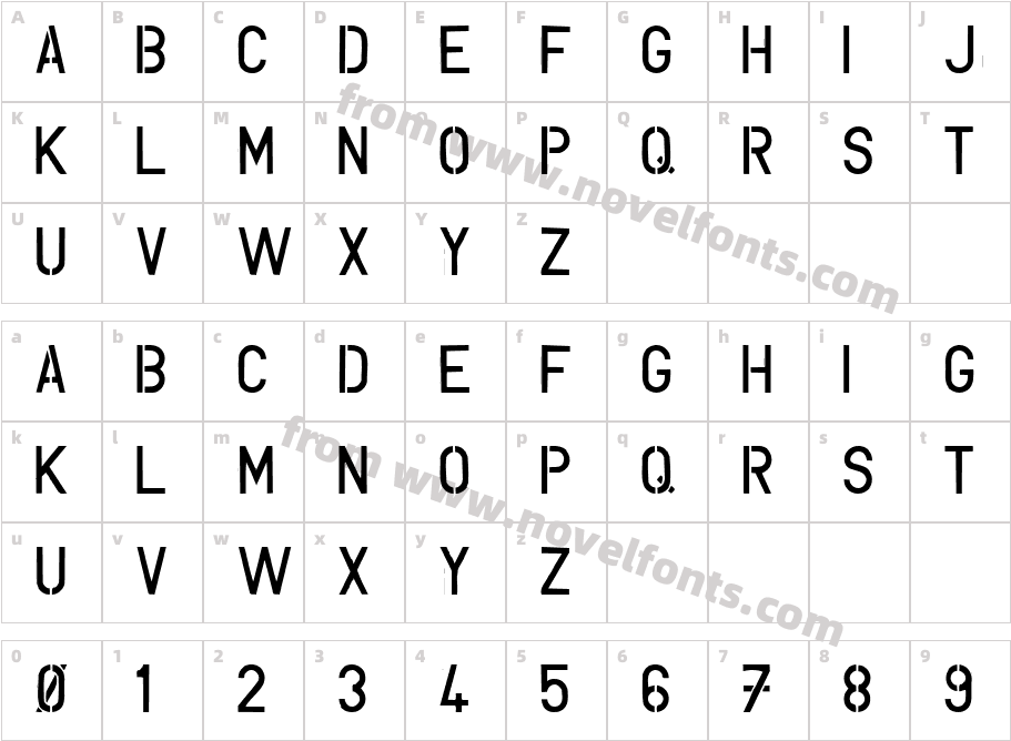 UNCONFORM  plainCharacter Map