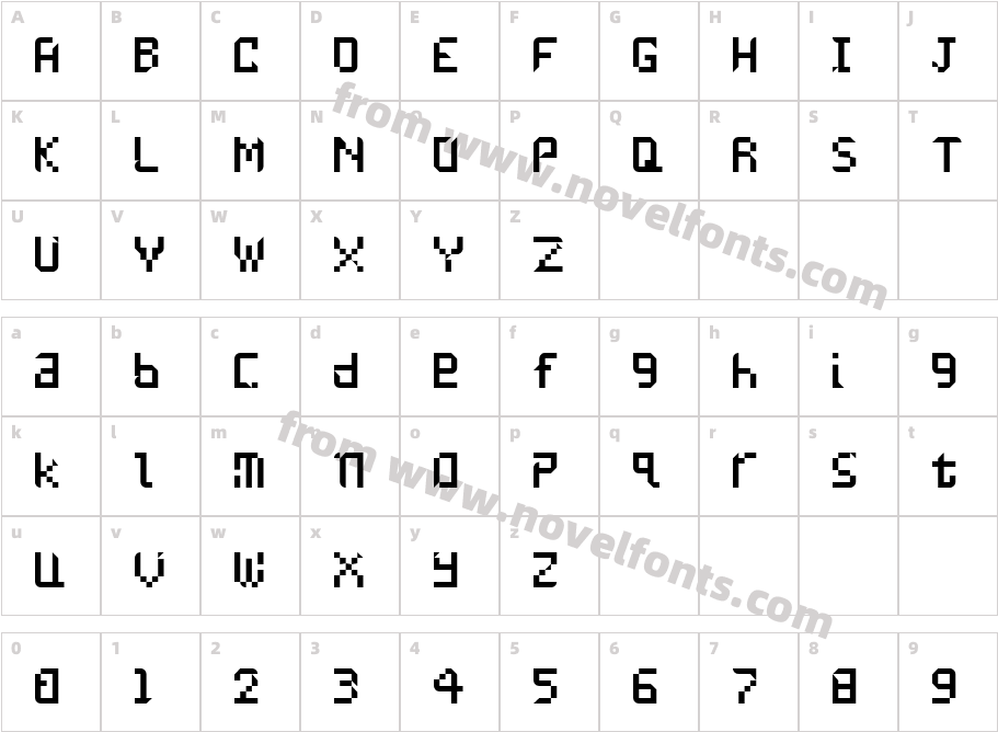 UNDATAMECharacter Map