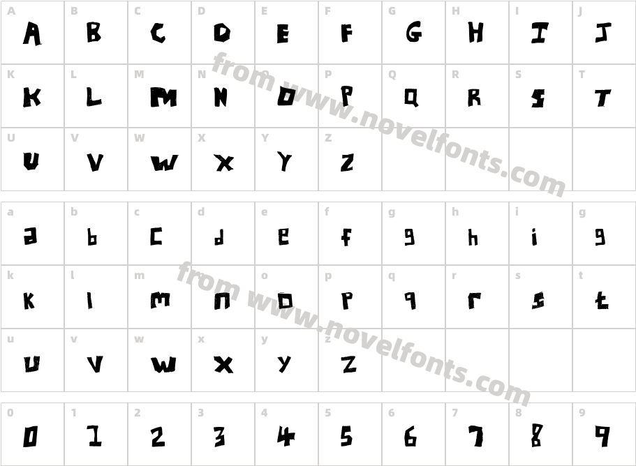 UNLtdCharacter Map