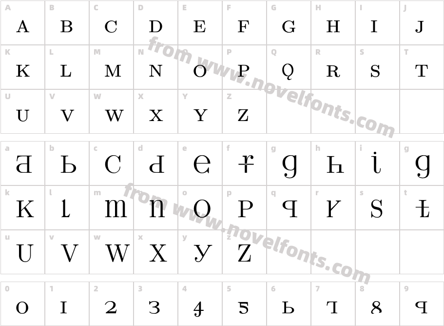 UPPERCASE & lowercaseCharacter Map