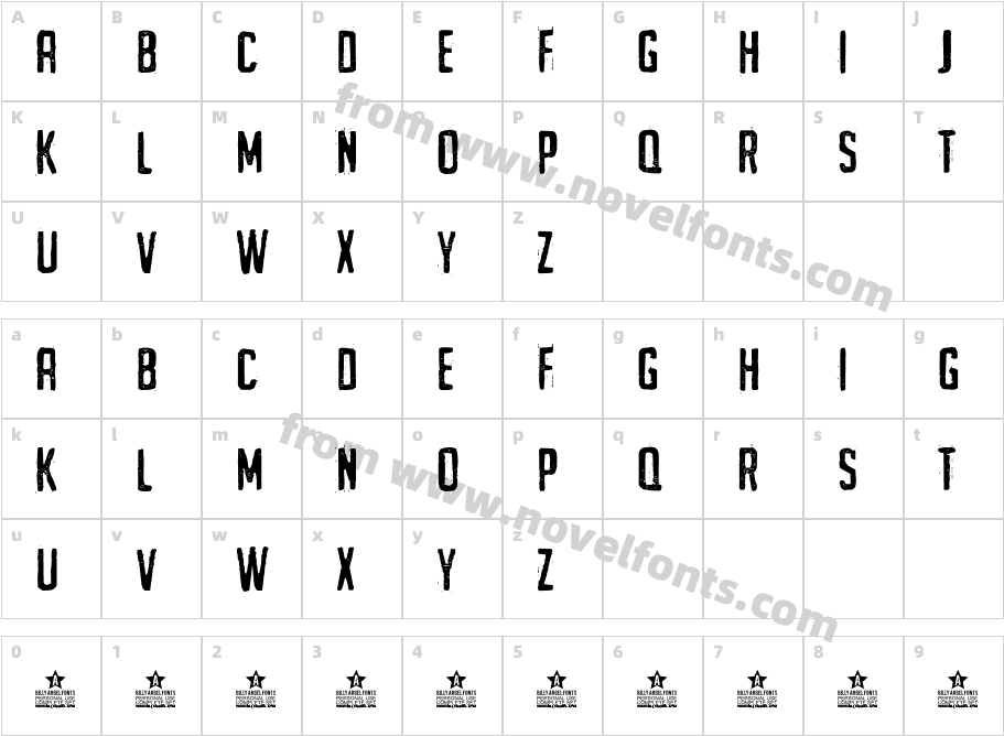 URGH TYPE PERSONAL USECharacter Map