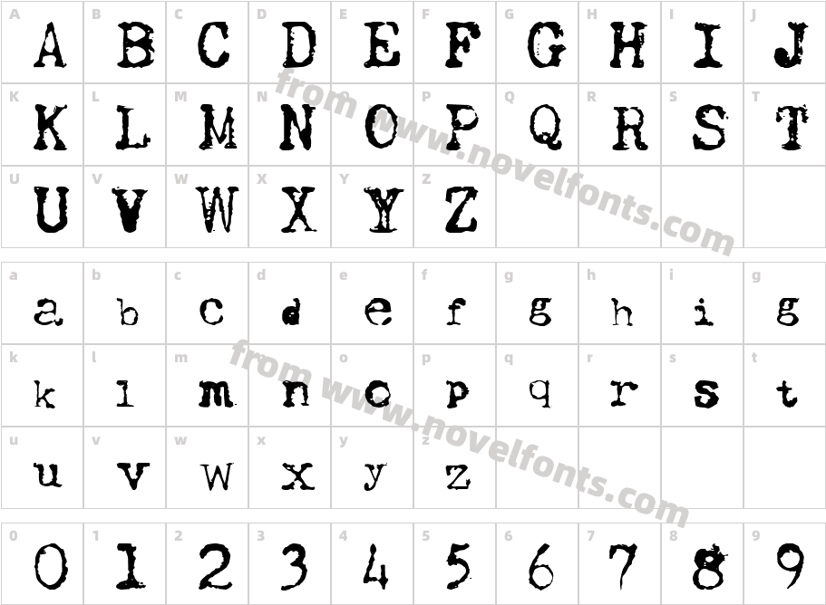 UWJack8Character Map