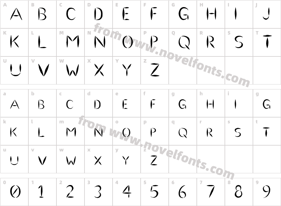 Ulse FreehandCharacter Map