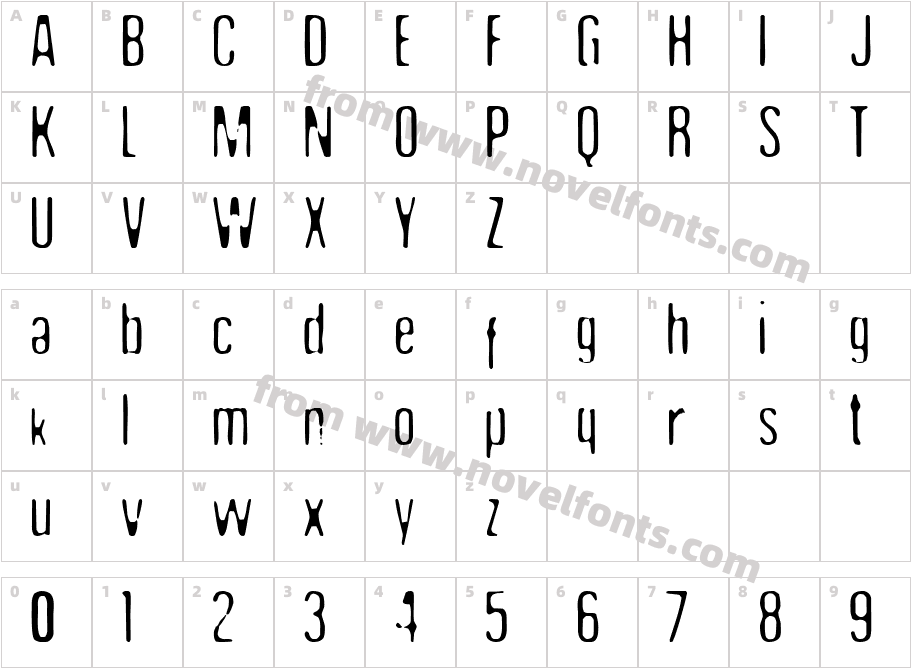 Undo35Character Map