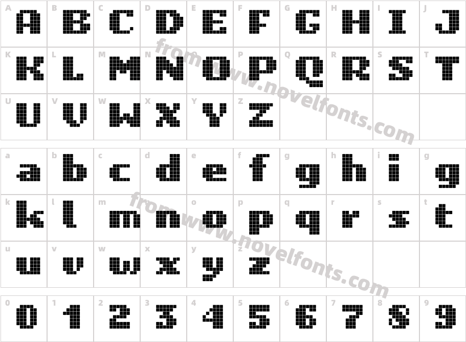 Unibody 8 BlackCharacter Map