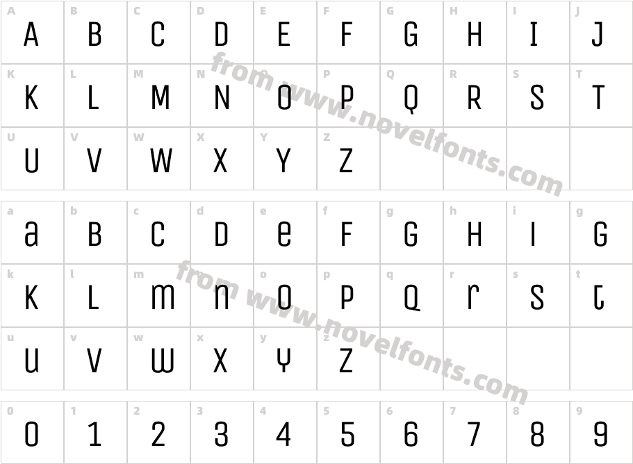 UnicaOne-RegularCharacter Map