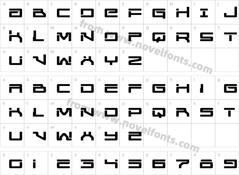 United Planets ExpandedCharacter Map