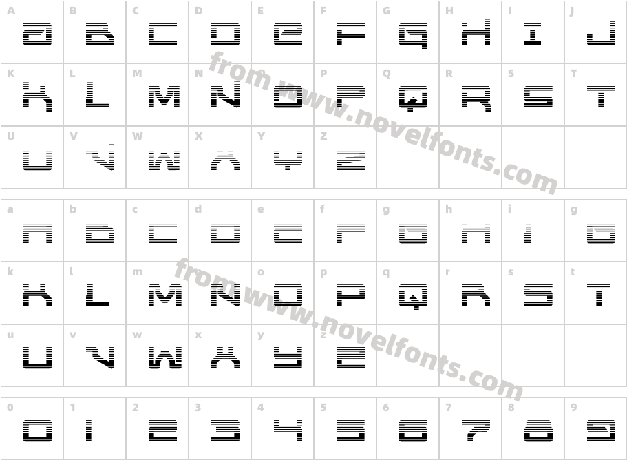 United Planets GradientCharacter Map