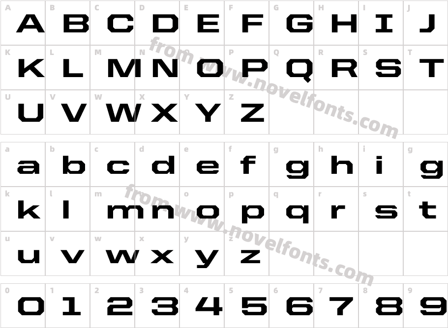 United Sans Ext HeavyCharacter Map