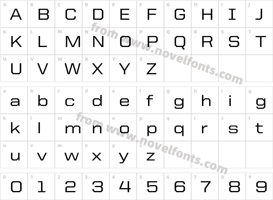 United Sans Semi Ext MediumCharacter Map