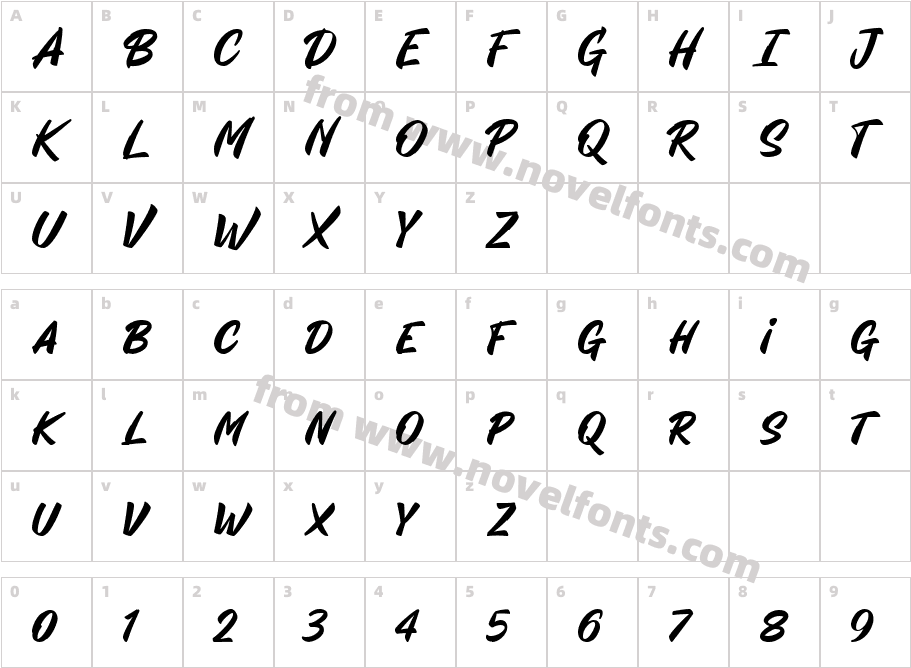 BLAH!Character Map