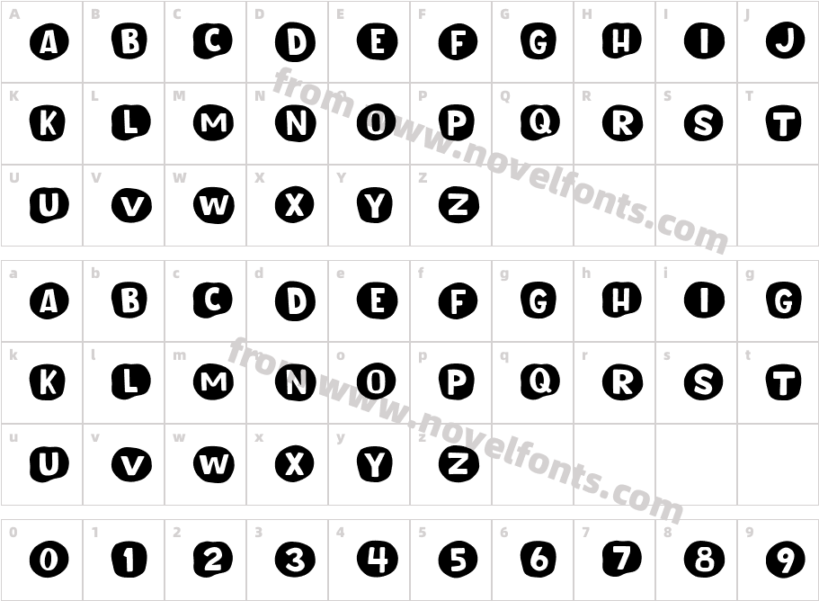 UnroundCharacter Map