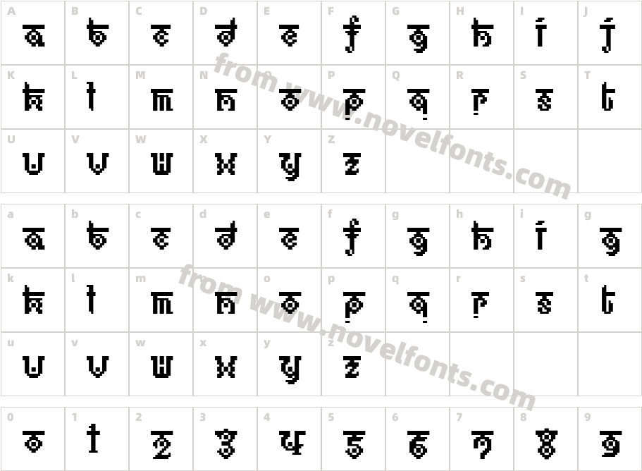 BM ethno A17Character Map