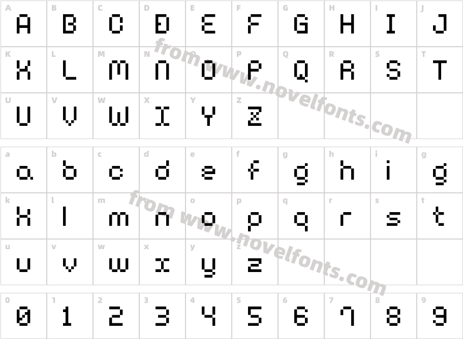 BM harry A10Character Map