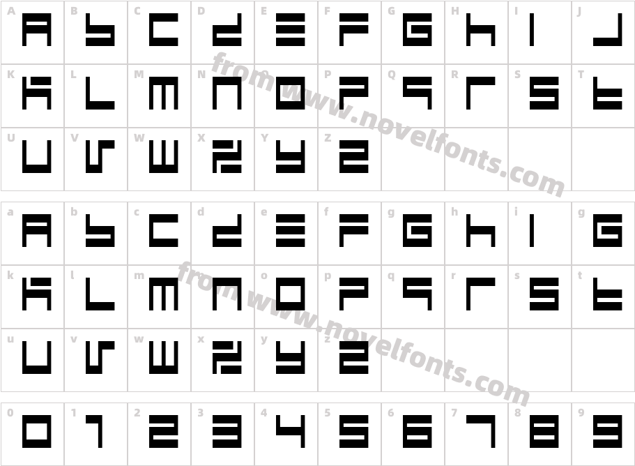 BM maze A9Character Map