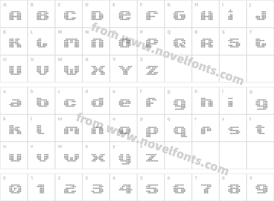 V5 Xtender LoinCharacter Map