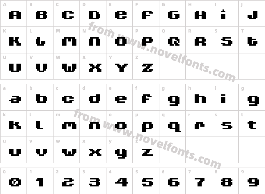 V5 XtenderCharacter Map